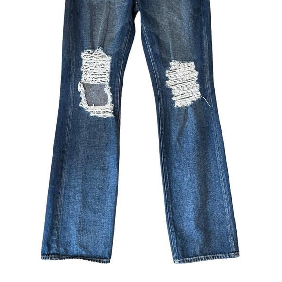 L'Agence Rockie Denim High Rise Destroyed Cigarette Leg Jeans 28 Newberry Wash - Picture 4 of 8